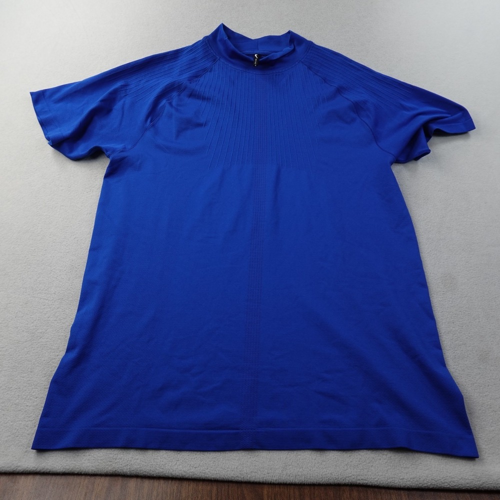 Nike MMW NRG Dri-FIT Mock Neck Top Mens Large Blue DD9436 Matthew Williams